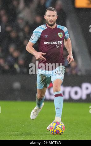 Burnley, Angleterre, le 8th février 2022. Erik Pieter's de Burnley pendant le match de la Premier League à Turf Moor, Burnley. Le crédit photo devrait se lire: Andrew Yates / Sportimage Banque D'Images