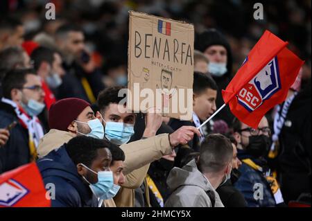 Lille- PSG fin de Jauges dans les stades, lié à l'épidémie Covid-19 pendant le match entre le LOSC et Paris Saint Germain au Stade Pierre Banque D'Images