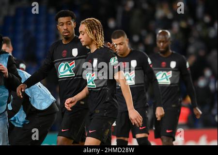 PSG - OGC Nice Xavi Simons pendant l'OGC Nice - Paris Saint Germain pour la manche 8th de la coupe de France au Parc des Princes le 31 janvier 2022 Banque D'Images