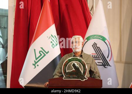 Forces de mobilisation populaire d'Irak et d'Abu Mahdi al-Muhandis Banque D'Images