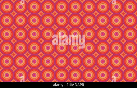 Imprimé à motifs sans couture avec cercles. Arrière-plan coloré. Illustration vectorielle Illustration de Vecteur