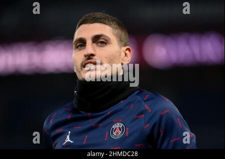 PSG - Monaco Marco Verratti lors du match entre PSG et Monaco au Parc des Princes, le 12 décembre 2021. Banque D'Images