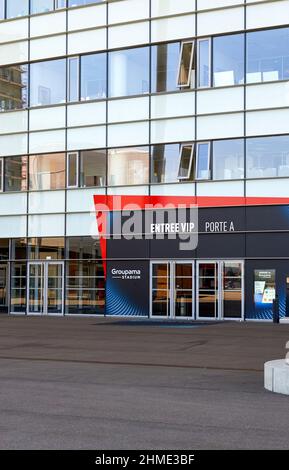 Parc Olympique Lyonnais - le terrain de jeu officiel du FC Lyon, France Banque D'Images