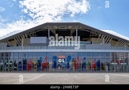 Parc Olympique Lyonnais - le terrain de jeu officiel du FC Lyon, France Banque D'Images