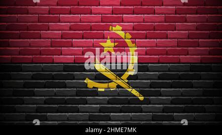 EPS10 fond patriotique vectoriel avec couleurs de drapeau angolais.Un élément d'impact pour l'utilisation que vous voulez en faire. Illustration de Vecteur