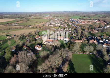 Hôpital Benenden Cranbrook Kent Royaume-Uni vue aérienne de drone Banque D'Images