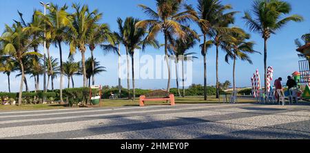 Plage, Orla do Atalaia, Aracaju, Sergipe, Brésil Banque D'Images