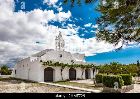 Eglise Ermita de Sant Joan de Missa, Minorque, Iles Baléares, Espagne Banque D'Images