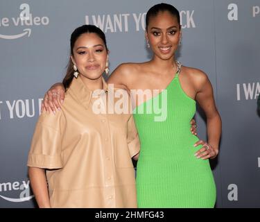 8 février 2022, Los Angeles, Californie, États-Unis : 08 février 2022 - Los Angeles, Californie - Gina Rodriguez et Clark Backo. Amazon Prime - première de Los Angeles ''Je veux que vous soyez de retour''. Crédit photo: Billy Bennight/AdMedia (image crédit: © Billy Bennight/ZUMA Press Wire) Banque D'Images