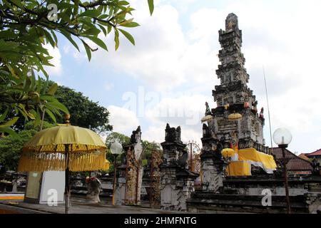 Autour de Pura Agung Jagatnatha de Denpasar, Bali. Pris en janvier 2022. Banque D'Images