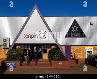 Tenpin Ten PIN Bowling, Martlesham Heath, Suffolk, Angleterre, Royaume-Uni - branche Tenpin Ipswich Banque D'Images