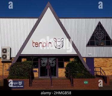 Tenpin Ten PIN Bowling, Martlesham Heath, Suffolk, Angleterre, Royaume-Uni - branche Tenpin Ipswich Banque D'Images