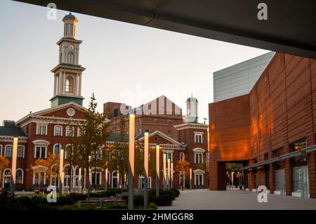 L'ancienne gare Camden de B&O Railroad à Baltimore, Maryland, a été conçue dans le style architectural italien. Banque D'Images