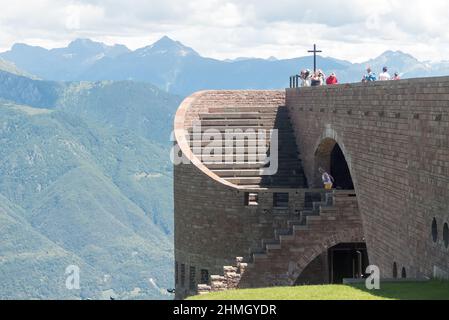 Monte Tamaro en Suisse : la superbe chapelle de Santa Maria degli Angeli Banque D'Images