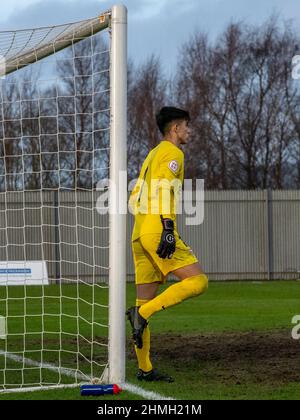 Dumbarton, Écosse. ROYAUME-UNI. 8th février 2022 : le match de la Ligue des jeunes de l'UEFA entre Rangers et Séville (u19s) au stade Dumbarton, en Écosse. Banque D'Images