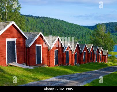 Europe, Suède, Nord de la Suède, province d'Angermanland, patrimoine naturel mondial de l'UNESCO 'Höga Kusten', serres près de Nordingra Banque D'Images