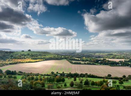 Une région de beauté naturelle, ici vue du sommet de Coombe Hill où se dresse le grand monument commémoratif de la guerre des Boers. Banque D'Images