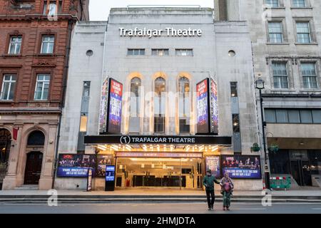 Vue générale du Trafalgar Theatre de Westminster, Londres. Banque D'Images