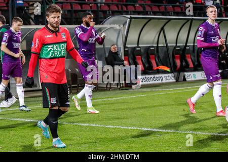 NIJMEGEN, PAYS-BAS - FÉVRIER 10: Lasse Schone de NEC Nijmegen avant le match de la coupe TOTO KNVB entre NEC Nijmegen et les aigles Vas-y à Goffertstadion le 10 février 2022 à Nimègue, pays-Bas (photo de Broer van den Boom/Orange Pictures) crédit: Orange pics BV/Alay Live News Banque D'Images