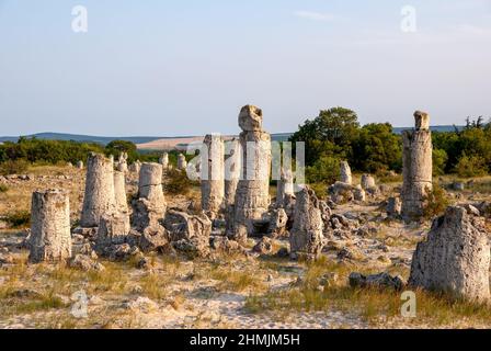 Formation rocheuse naturelle, proche de la ville de Varna, Bulgarie Banque D'Images