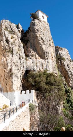 El Castell de Guadalest, Espagne Banque D'Images