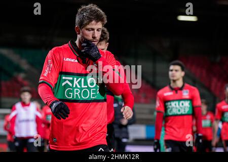 NIJMEGEN, PAYS-BAS - FÉVRIER 10: Lasse Schone de NEC Nijmegen pendant le match de la coupe TOTO KNVB entre NEC Nijmegen et les aigles Vas-y à Goffertstadion le 10 février 2022 à Nimègue, pays-Bas (photo de Broer van den Boom/Orange Pictures) crédit: Orange pics BV/Alay Live News Banque D'Images