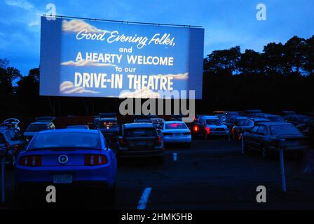 Wellfleet Drive In, Cape Cod Banque D'Images