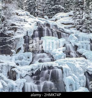 Morrell tombe en hiver près de seeley lake, Montana Banque D'Images