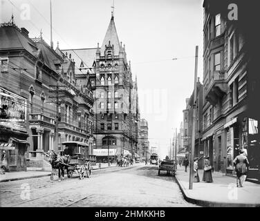 Elm Street, Cincinnati, Ohio, États-Unis, Detroit Publishing Company, 1900-1909 Banque D'Images