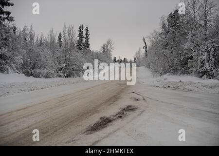 Fish Lake Road, Whitehorse (Yukon), Canada Banque D'Images