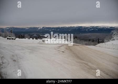 Fish Lake Road, Whitehorse (Yukon), Canada Banque D'Images