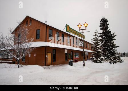 Gare de White Pass à Whitehorse, Yukon, Canada Banque D'Images