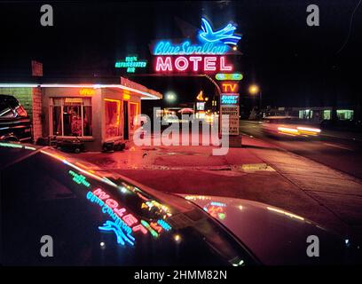 USA route 66 nouveau Mexique Tucumcari motel Banque D'Images