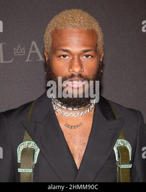 9 février 2022, Barker Hanger, Santa Monica, Californie: Duckwrth participe à la nouvelle série de Peacock ''bel-AIR'' première partie et expérience de sélection au drive-in. (Credit image: © Billy Bennight/ZUMA Press Wire) Banque D'Images