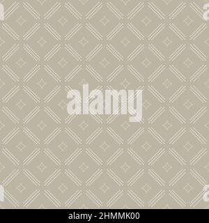 Motif géométrique en pointillés blancs. Texture moderne blanche abstraite sans couture pour fonds d'écran et arrière-plans Banque D'Images
