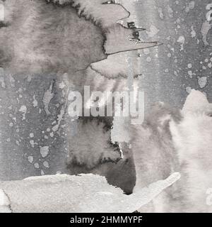 Aquarelle noir fond d'écran illustration, papier pour traits de pinceau, éléments de conception, splaters de peinture, papier album Banque D'Images