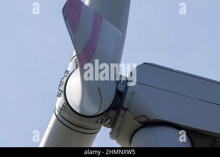 Close up of wind turbine Banque D'Images