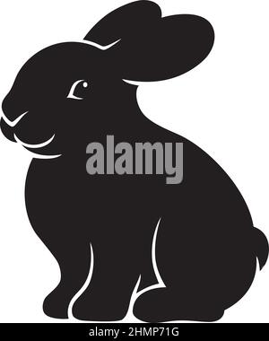 Vecteur simple de lapin (lapin) Illustration de Vecteur