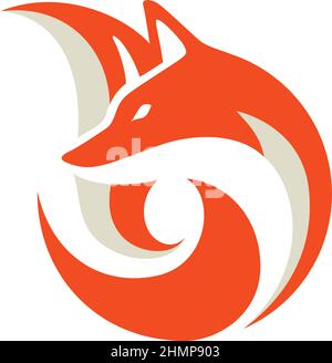 Conception simple de Red Fox Illustration de Vecteur