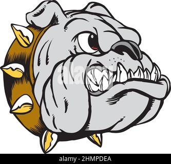Mascotte Bulldog Head Vector Illustration Illustration de Vecteur
