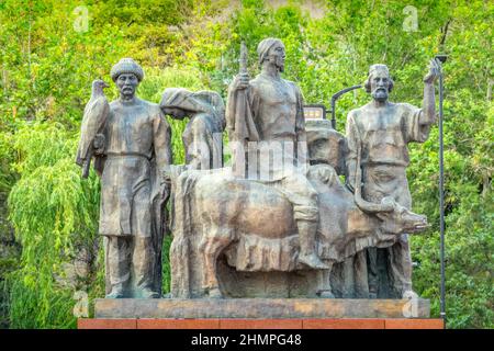 Monument aux combattants de la Révolution à Bichkek Kirghizistan, Asie centrale Banque D'Images