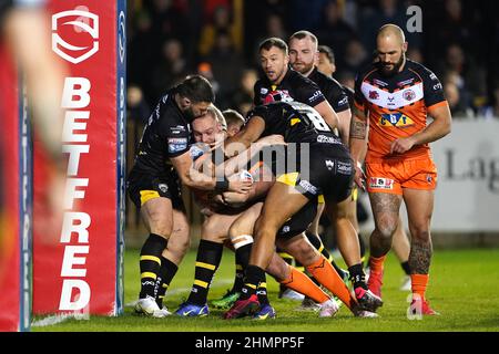 Une vue générale pendant le match de Betfred Super League à la mid-A-boyau Jungle, Castleford. Date de la photo : vendredi 11 février 2022. Banque D'Images