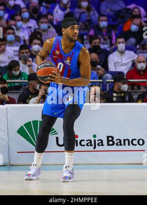 Madrid, Espagne. 11th févr. 2022. 11th février 2022; Wizink Center; Madrid; Espagne; Turkish Airlines EuroLeague Basketball; Real Madrid vs FC Barcelona Barça; Brandon Davies (Barça) 900/Cordo Press Credit: CORDO PRESS/Alay Live News Banque D'Images