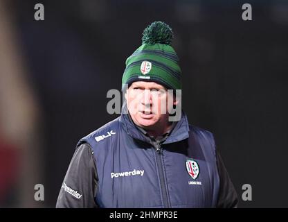 Bristol, Royaume-Uni. 11th févr. 2022. 11th février 2022 ; Ashton Gate Stadium, Bristol, South Gloucestershire, Angleterre ; Gallagher Premier League rugby, Bristol Bears versus London Irish: Declan Kidney Director of Rugby for London Irish Credit: Action plus Sports Images/Alay Live News Banque D'Images