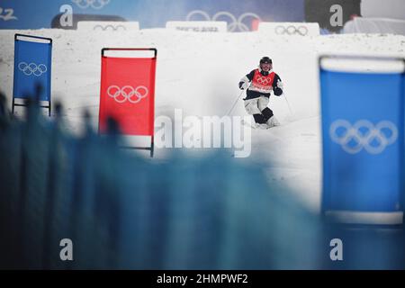 VENTES D'ORIGINE AMÉRICAINE UNIQUEMENT Jaelin Kauf (Etats-Unis), 3 FÉVRIER 2022 - ski acrobatique : qualification des mogules féminins pendant le Beijin Banque D'Images