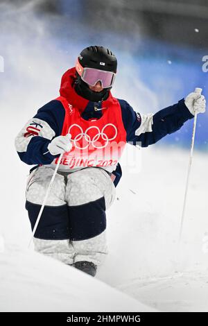 VENTES D'ORIGINE AMÉRICAINE UNIQUEMENT Cole McDonald (Etats-Unis), 3 FÉVRIER 2022 - ski acrobatique : qualification des mogoles hommes pendant le Beijin Banque D'Images