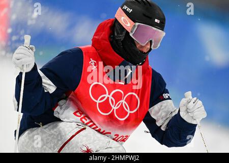 VENTES D'ORIGINE AMÉRICAINE UNIQUEMENT Cole McDonald (Etats-Unis), 3 FÉVRIER 2022 - ski acrobatique : qualification des mogoles hommes pendant le Beijin Banque D'Images