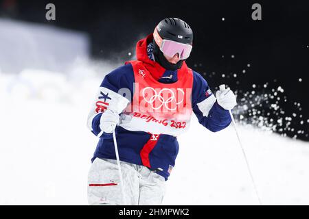 VENTES D'ORIGINE AMÉRICAINE UNIQUEMENT Cole McDonald (USA), 5 FÉVRIER 2022 - ski acrobatique : finale des mogoles hommes au cours de la Beijing 2 Banque D'Images