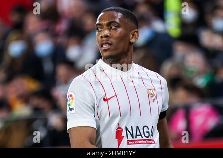 Séville, Espagne. 11th févr. 2022. Anthony Martial de Sevilla CF pendant le match de la Liga Santader entre Sevilla CF et Elche CF à Ramon Sanchez Pizjuan à Séville, Espagne, le 11 février 2022. (Credit image: © Jose Luis Contreras/DAX via ZUMA Press Wire) Credit: ZUMA Press, Inc./Alamy Live News Banque D'Images