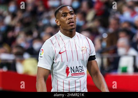 Séville, Espagne. 11th févr. 2022. Anthony Martial de Sevilla CF pendant le match de la Liga Santader entre Sevilla CF et Elche CF à Ramon Sanchez Pizjuan à Séville, Espagne, le 11 février 2022. (Credit image: © Jose Luis Contreras/DAX via ZUMA Press Wire) Credit: ZUMA Press, Inc./Alamy Live News Banque D'Images